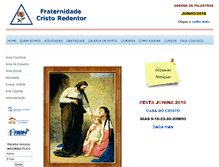 Tablet Screenshot of fraternidadecristoredentor.org